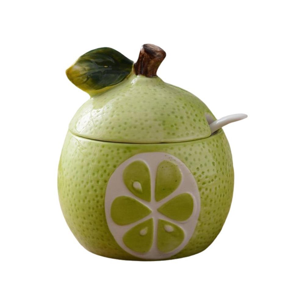 Japanese-style Salt Sugar Jar Fruit-shaped Spice Storage Jar Spice Container  Spice Storage