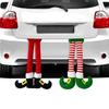 Elf Leg for Car Trunk - Christmas Car Decoration, Rear Side Window Decor, Santa Claus Feet, Red Elf Boots Sticking Out of Trunk