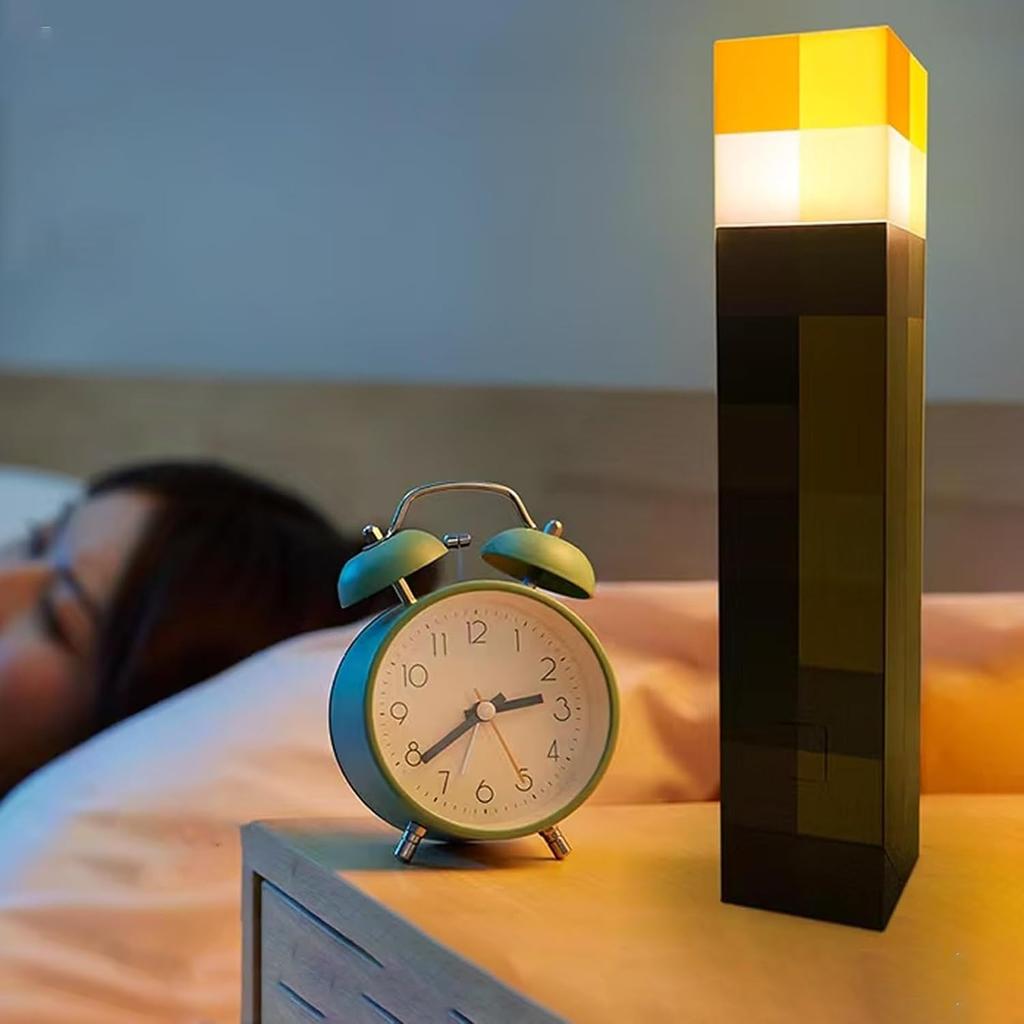 Glowing Wall Torch Lamp Flashlight - USB Rechargeable Night Light, 4 Light Options- Wall-Mounted or Handheld LED Lighting for Kids’ Playroom