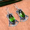 Peridot Gemstone Handmade Solid 925 Solid Sterling Silver Jewelry Anniversary Earrings For Her