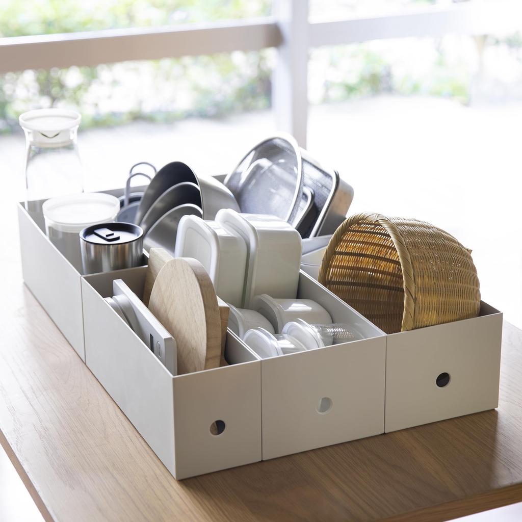 MUJI Recycled Polypropylene File Standard White 15cm W x 32cm D x 12cm 83904395 Box, Type, Wide, 1/2", Gray, Approx. H,