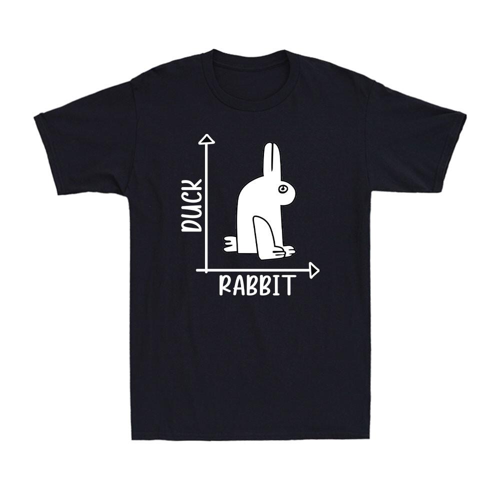 Duck Rabbit Funny Best Cool Gift Ever for Him Trending Design Men T-shirt XL