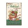Vintage German Metal Tin Sign - 'ANGEBOT: Unkiaut ZU VERKAUFEN' Wall Art, Decor for Home Farmhouse Garden, Gift Idea