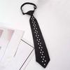 Black Pearls Tie Tassels Decoration Shirt Tie Temperament Hand-beaded Long Necktie  Kids