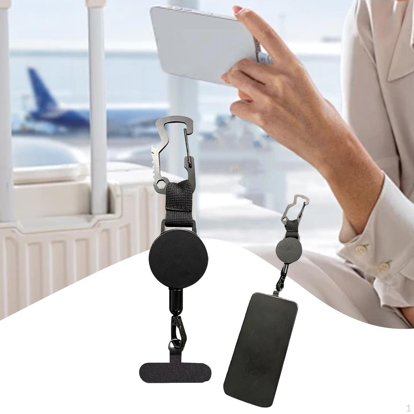 

Выдвижная цепочка для ключей, Держатель шнурка для телефона, Сверхпрочный, Универсальная запасная часть, Страховочный шнурок для телефона