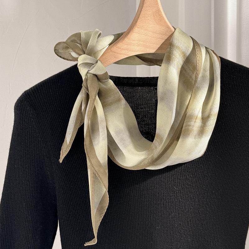 100% Mulberry Silk Scarf Fashion Women Elegant Scarves Shawl Hijab Bandana Pashmina High Quality Neckerchief Female Echarpe