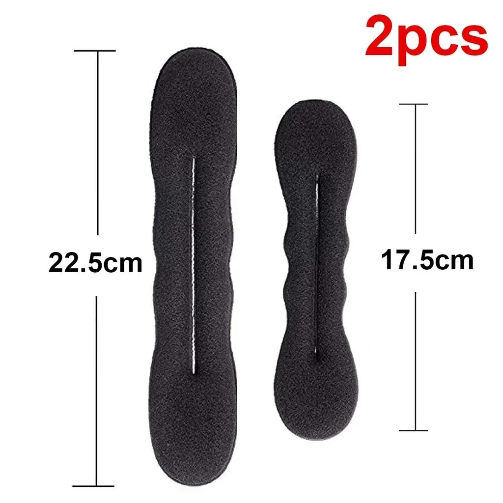 2/4PCS Sponge Hair Styling Tool Loop Curly Hair Maker Hair Scrunchie Headband Twist Donut Bun Curler Hairbands Hairstyle Tools