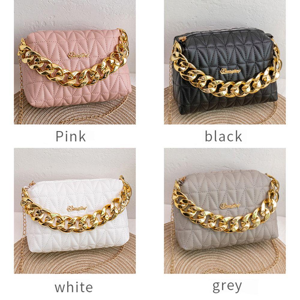 Fashion Women Girls Shoulder Bags Chain Handbags PU Leather Female Large Capacity Casual Crossobdy Clutch Purse