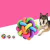 Ball Bell Colorful Teeth Cleaning Random Color Sound Woven Ball