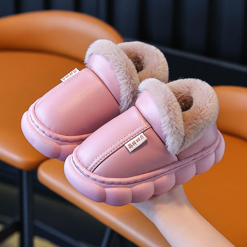 

Детские хлопковые тапочки Зимние новые хлопковые тапочки с защитой от брызг для мальчиков Хлопковые туфли для девочек Теплые флисовые хлопковые ботинки Короткие ботинки Панда 24/25 inner length 15.5CM