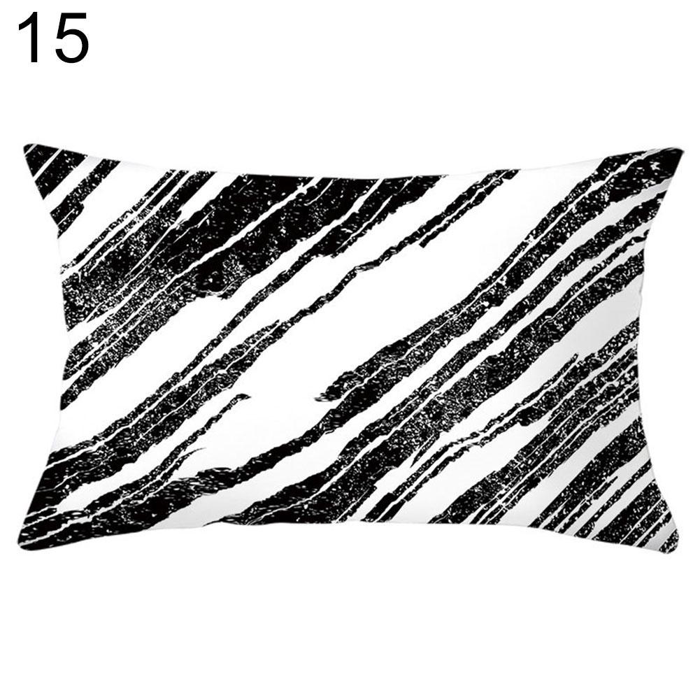 Geometric Circle Triangle Wave Pillow Case Cushion Cover Sofa Bed Car Cafe Decor