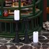 2Pcs Miniature Retro Candle Holder Set With 2 Candles Dollhouse Simulation Candlestick Model Dolls House Mini Scene Decoration