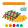 Children's Handmade Interlocking Straw Block House Toy Set
