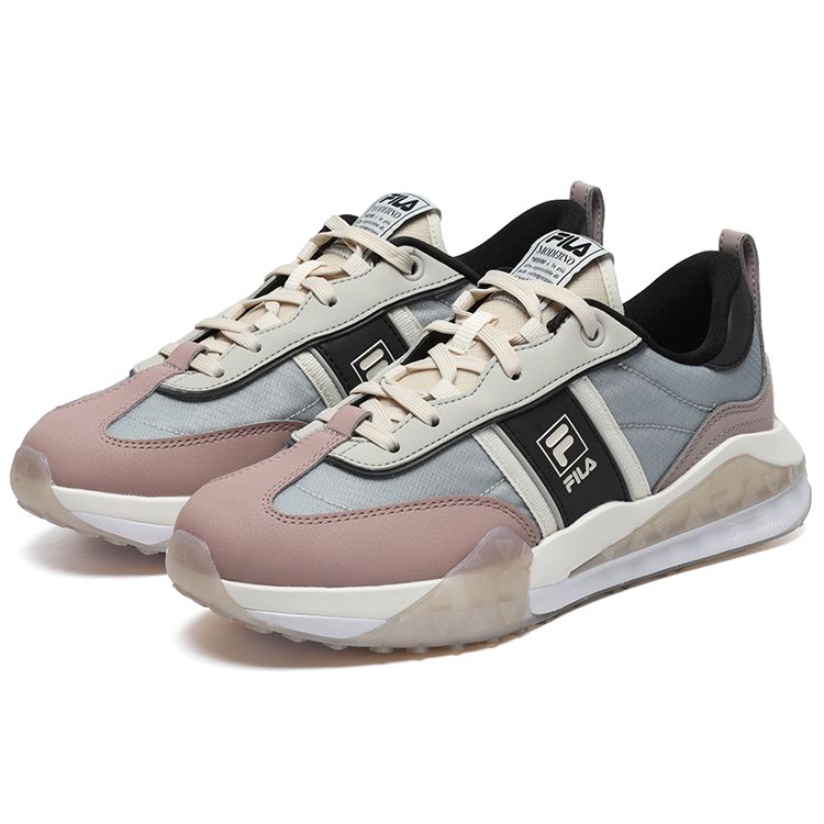 FILA Brick Fabric Leather Fresh Trendy Low-Top Lifestyle Casual Shoes Women sneaker Gray Pink F12W231125FAF