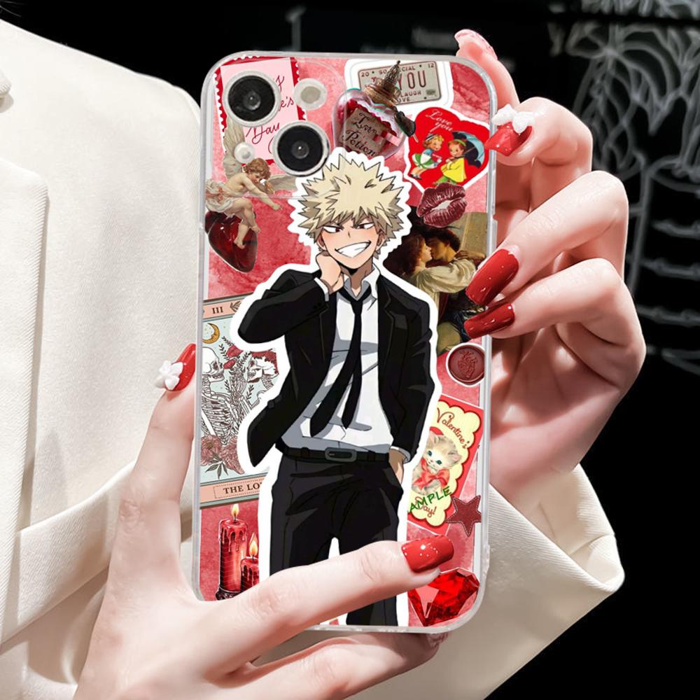 

Чехол для телефона Кацуки Бакуго для iPhone 16 15 14 11 12 13 Mini Pro XS Max Чехол 6 7 8 Plus X Funda Shell iPhone 11