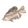 Hohle Holzfischfigur Mehrschichtige Buchsbaum-Dekorations-Hohlholzfisch-Streifen für Zuhause, Büro, Kantine, Barsch