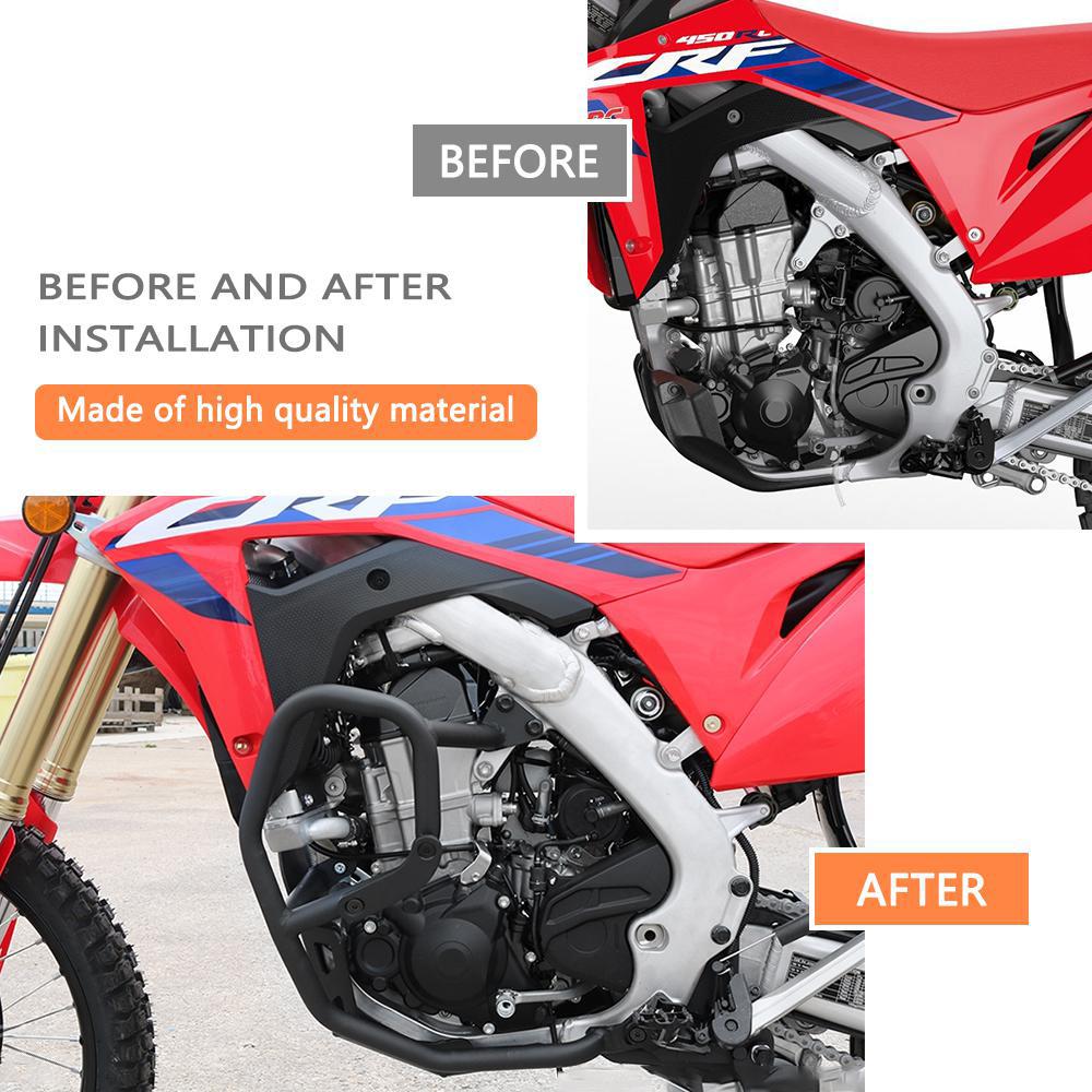 For Honda CRF450L CRF450RL CRF450X 2018-2024 Motorcycle Crash Bar Frame Engine Protection Guard Bumper Lower Protector Bracket