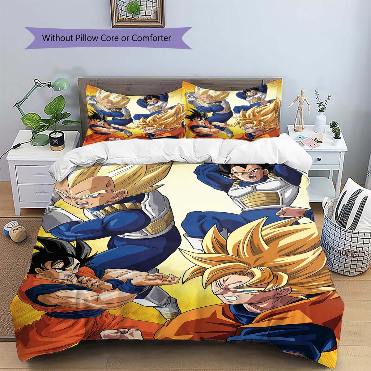 Dragon Ball Anime Art - Dragon Ball Anime Official Art Pillowcase, Authentic Anime Home Decor, Premium Gift for Dragon Ball Fans 135x200cm