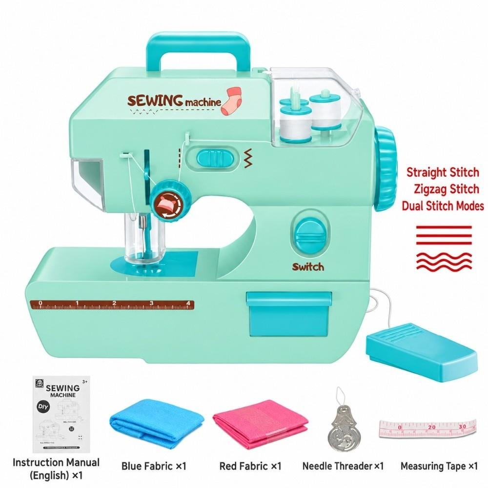 Mini Kids Electric Sewing Machine with Lights Children Sewing Machine  Parent-Child Interaction