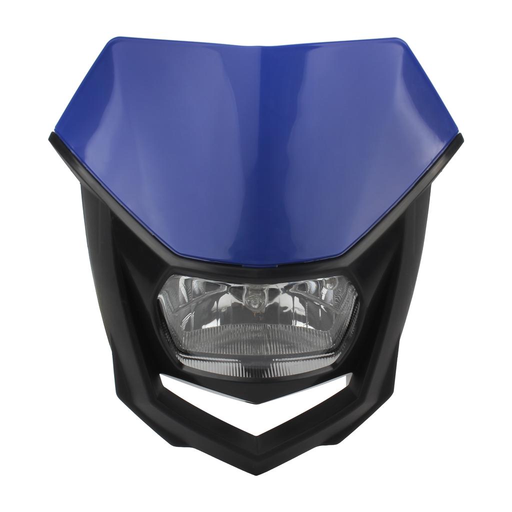 Motorcycle Dirt Bike Halogen Headlight Plate For Honda Kawasaki Yamaha Moto Universal Accessories Head Light Enduro Headlamp
