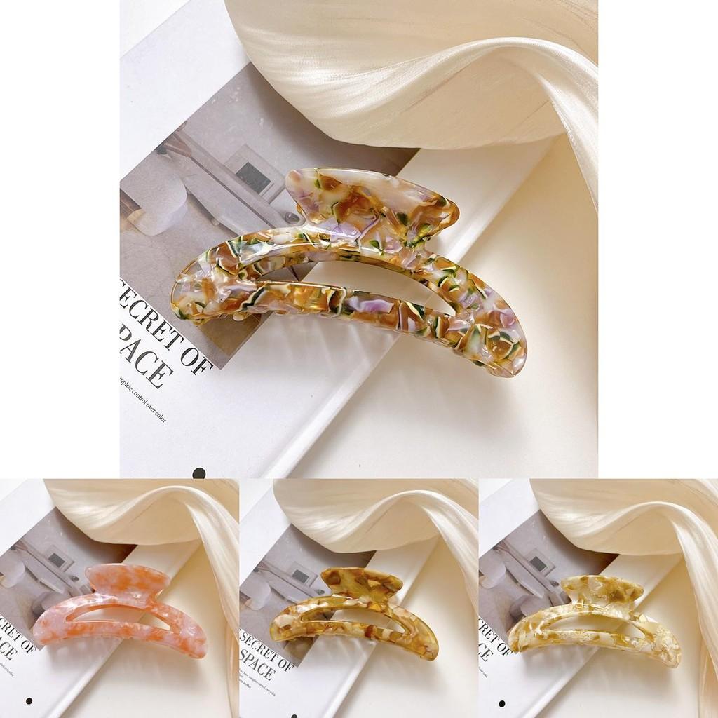 Stylish Acetate Hair Claw With Geometric Patterns In Multiple Colors For Trendy Women