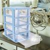 1Pcs Drawer Type Storage Box Desktop Organizer Transparent Makeup Storage Case Sundries Container Clear Desktop Box