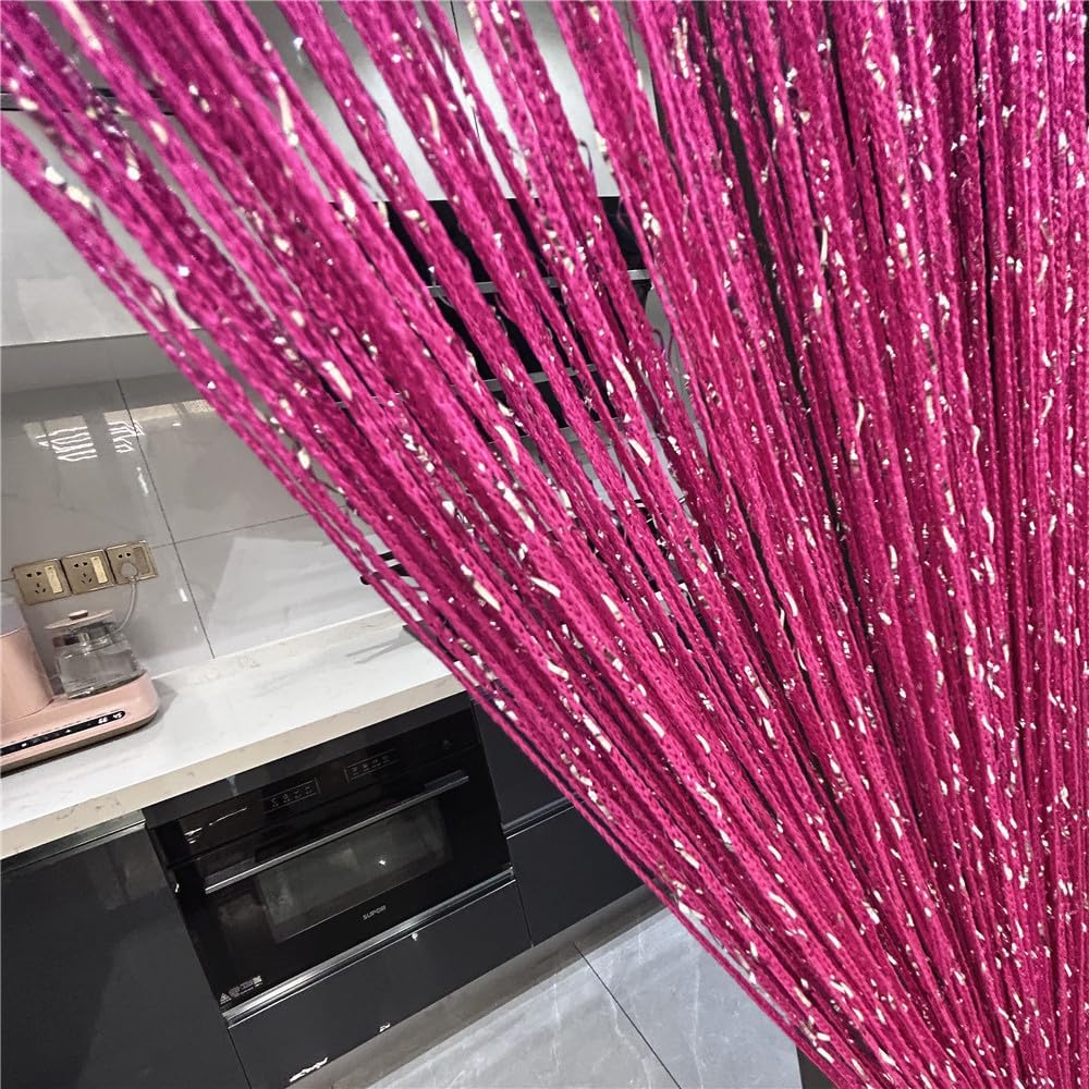 Ave Split Decorative Door String Curtain Wall Panel Fringe Window Panel Drapes Room Divider Blind Divider Tassel Screen Home 100cm*200cm