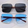 Retro Men Square Metal Frame Sunglasses Fashion for Men and Women Suitable Events Parties Festivals Eyewear UV400 Sun Glasses