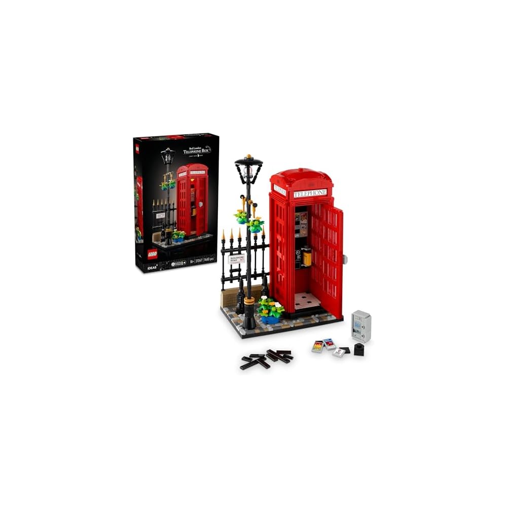 LEGO Ideas London Red Telephone Box Toy Building Blocks 21347