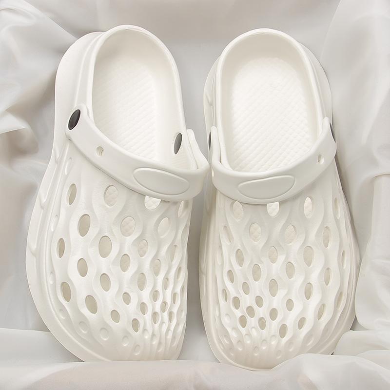 Sommer Crocs Sko Herre- og Damesport Utendørs Mote Sklisikre Par Sandaler og Tøfler