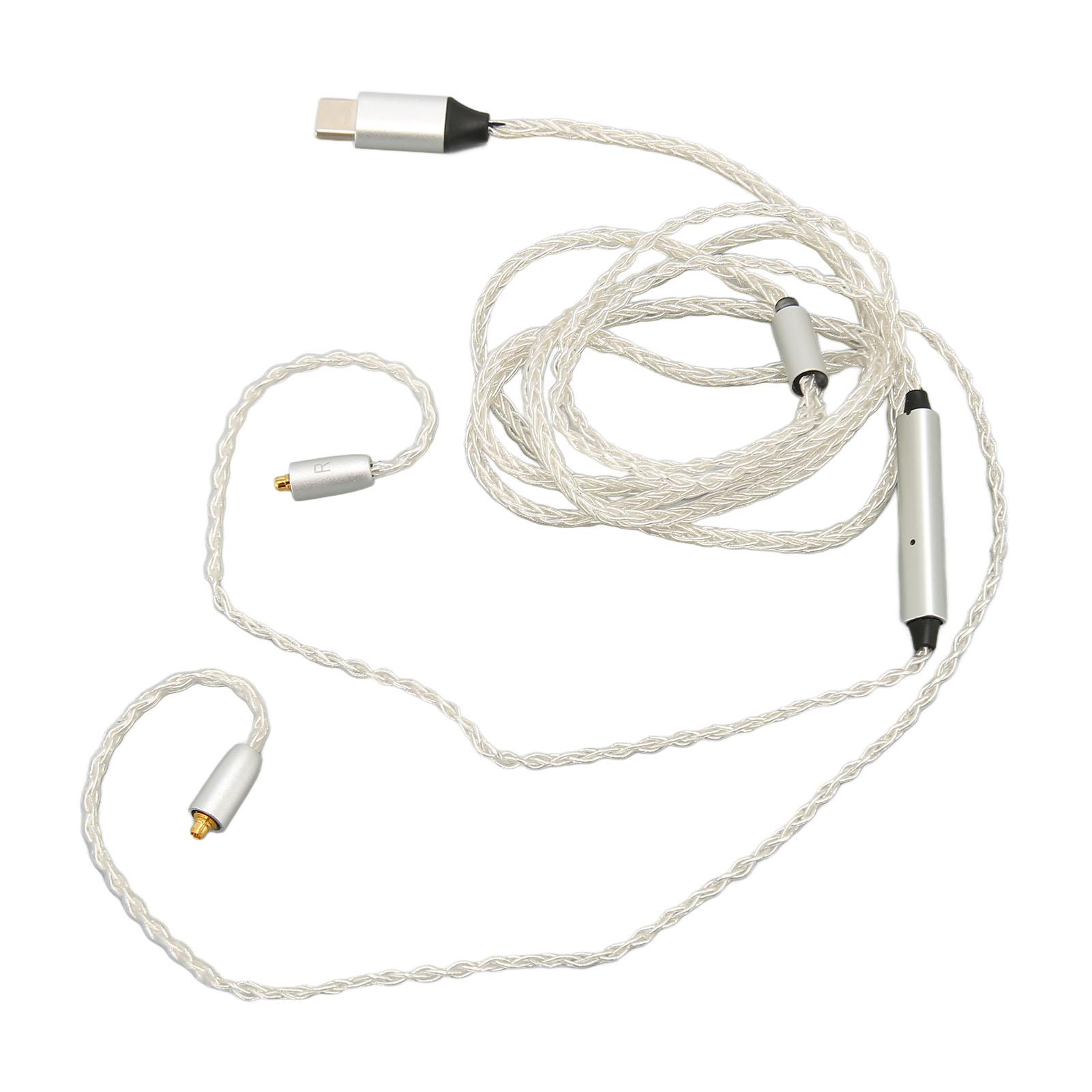 

Кабель Type C на для MMCX Замена Кабель для наушников для апгрейда с микрофоном для SE215 SE315 SE535 SE846 для