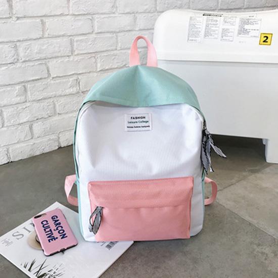 colour block backpack