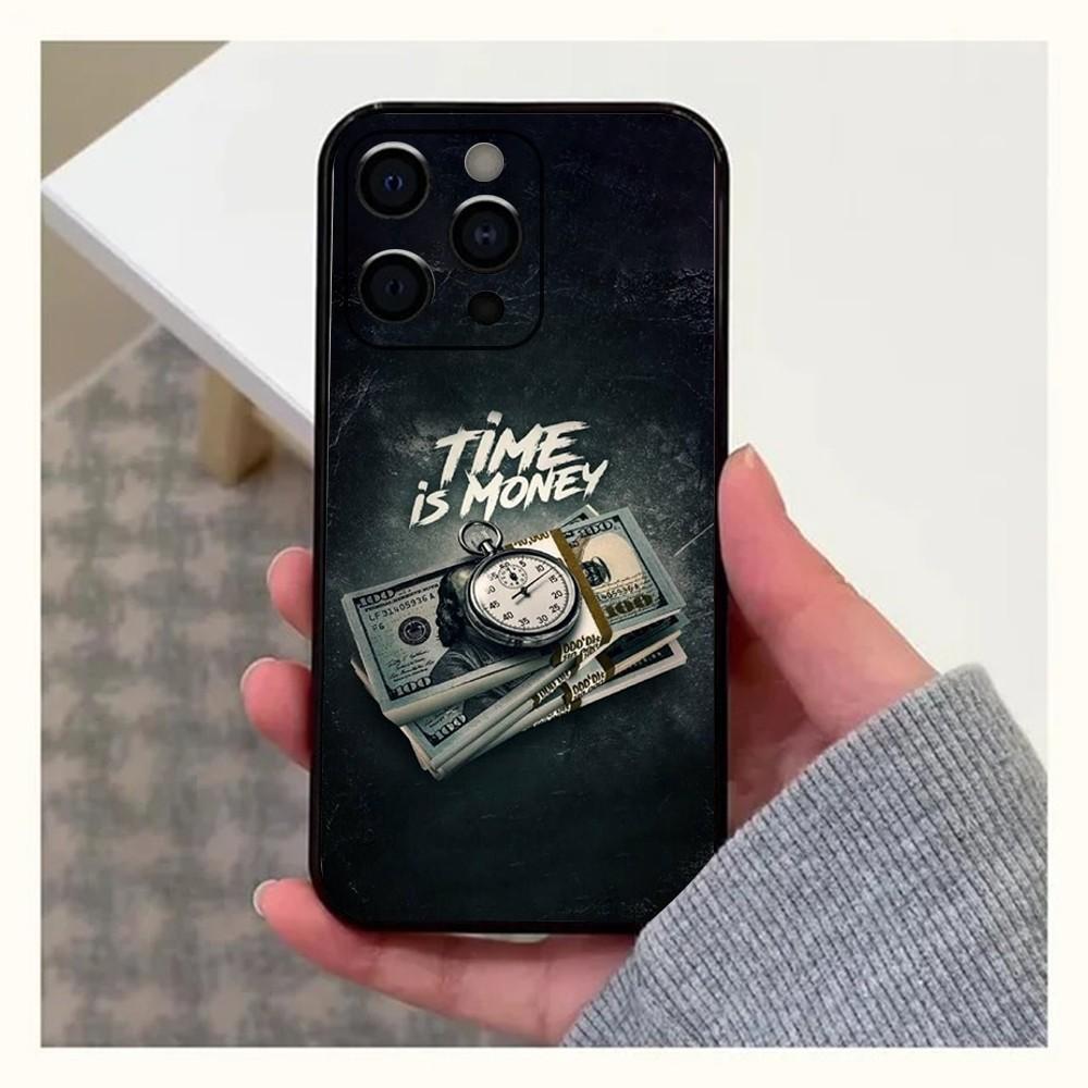 Money Gold Cash Art Design Phone Case For Apple iPhone 15,14,13,12,11,Pro,X,XS,Max,XR,Plus,Mini Soft Black Cover