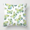 Butterfly Flower Pattern Pillowcase Car Ornaments Office Living Room Home Pillowcase