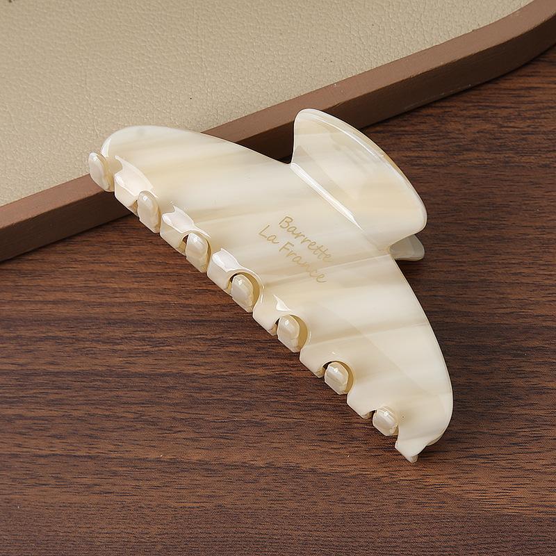 Acetate Large Hairpin Personalized Back Head Ponytail Disc Hair Shark Clip Headgear Fashionable Versatile Grab Clip Hair Accessories