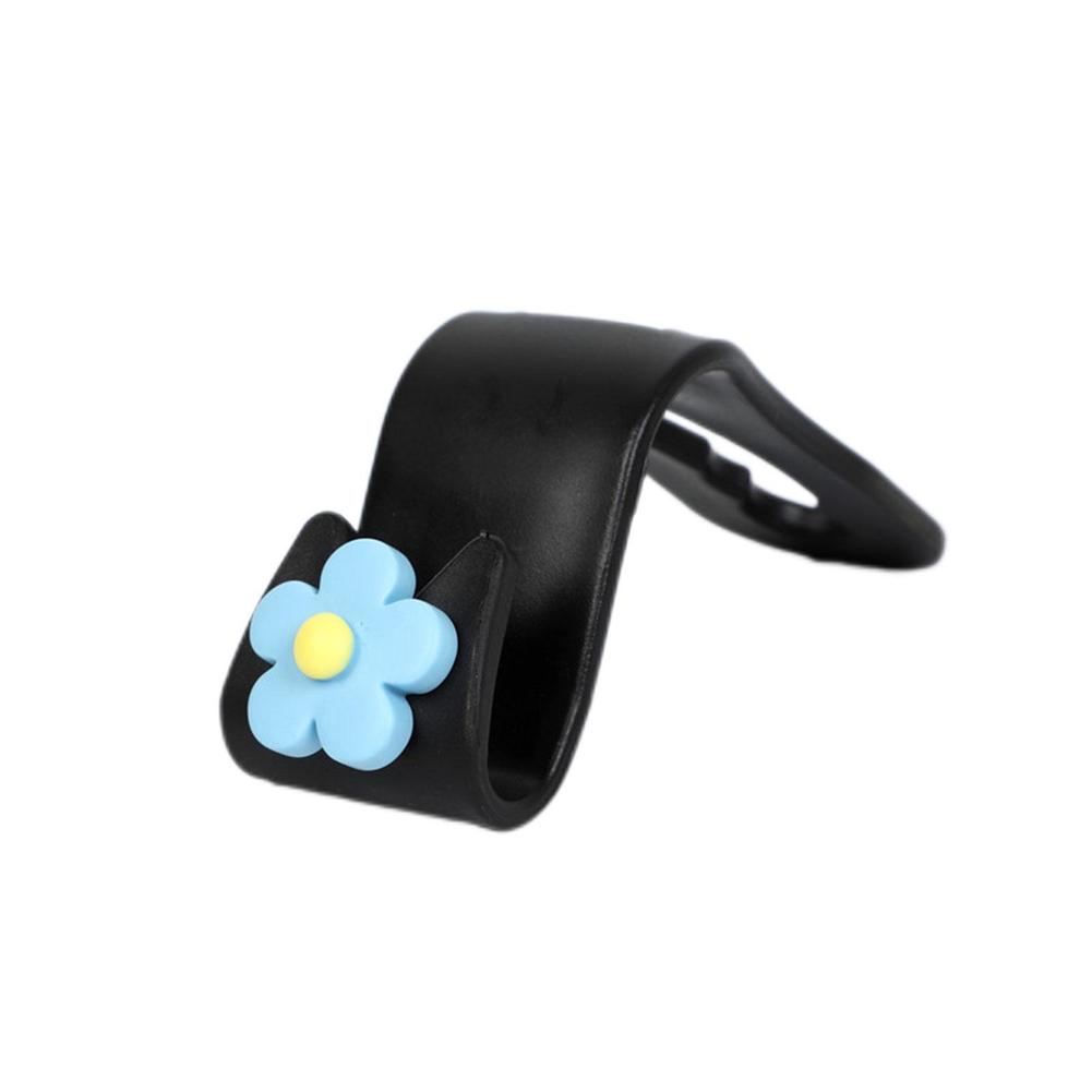 Multifunctional Flower Shape Car Hook Cute Car Seat Back Products Hook Decoration Creative Car Storage N2B2