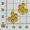 Drip Oil Bee Honey Pot Pendant Keychain Accessory