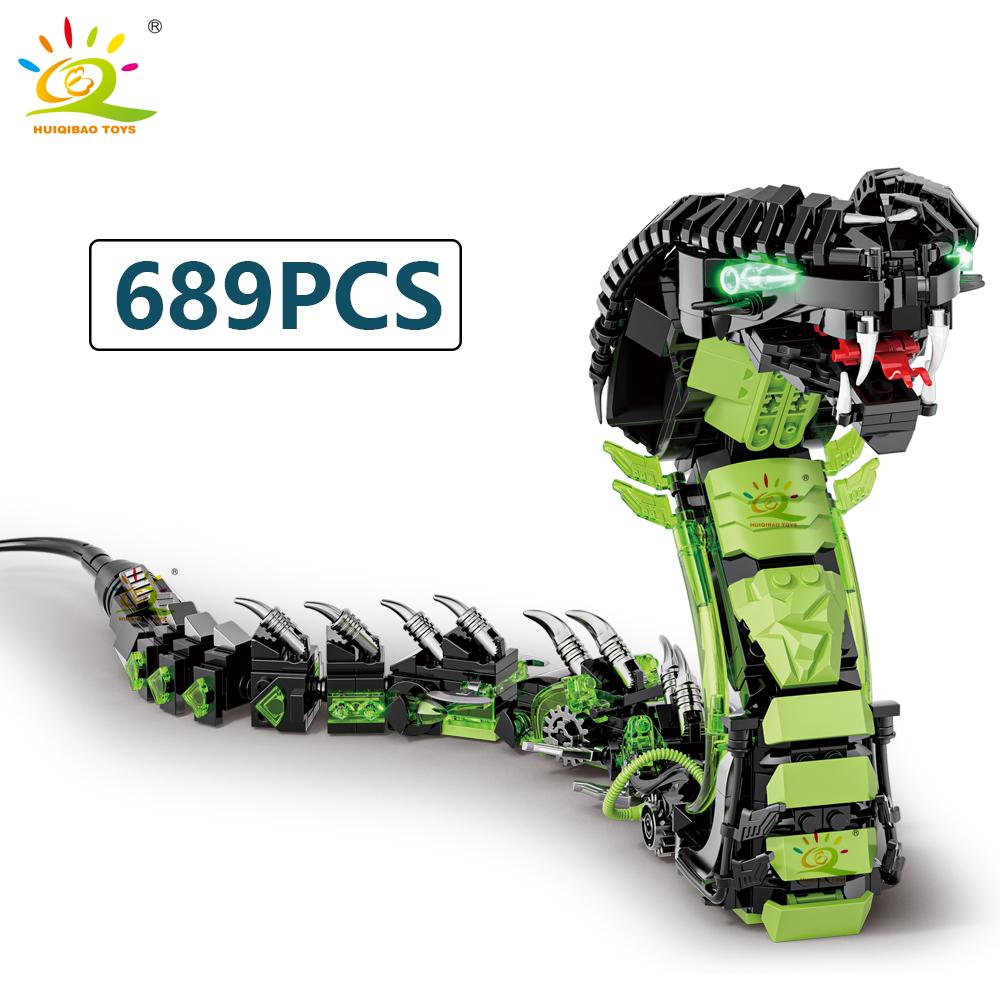 

Non-Toxic Moc Cobra Snake Animal Model Building Block Bricks Assembly Construction Toy For Children Kid Diy Game Home Desk Decor NO BOX