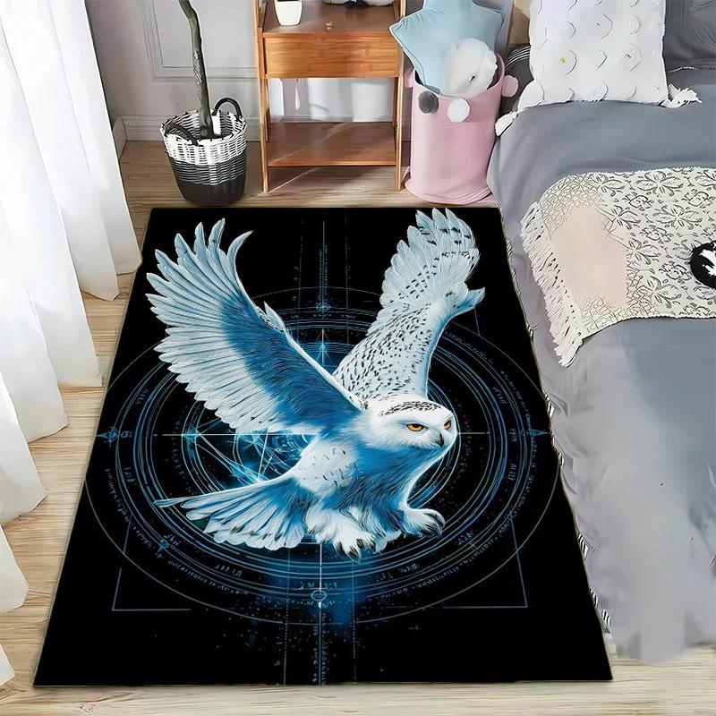 15 Size Magic Academy Owl Printed Carpet Rugs Living Room Bedroom Bedside Bathroom Home Decor Floor Mat Kids Room Non-slip Mat