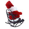 Animatronic Santa Sitting Home Decorations Playing Violin Electric Christmas Santa For Bedroom Storefront Apartment Display