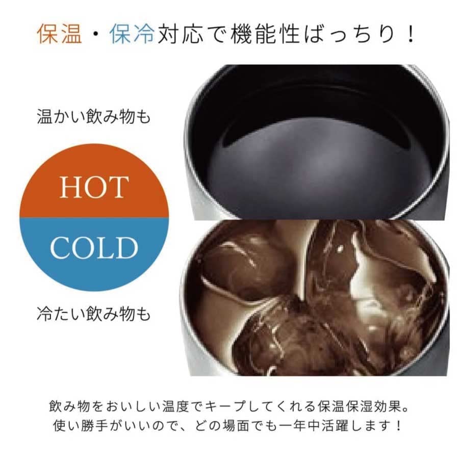 Maebata Luxe Pair of Thermo Bronze 29827 Tumblers, & Silver, 340ml,