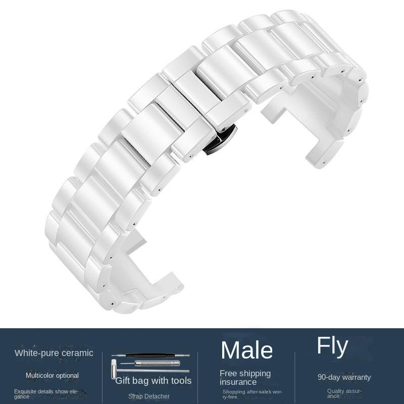 

Високоякісний керамічний ремінець для годинників GC Guess Rossini MK 20*11мм 18*10мм 16*8мм Чоловічий Жіночий Ремінець Аксесуари для годинників 20-12mm білий