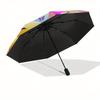 Pawnee, Eeyore Automatic Opening and Closing Umbrella, Compact Travel Umbrella, Lightweight and Portable, Suitable for Beach Commuting Busin