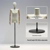 Korean Style Women's Clothing Display Mannequin with Flat Chest and Square Shoulders