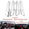 Car Upgrade Sticker ABS Gloss Black Accessorie Plated Exterior Door Handle Cover Trim Paste Style For Hyundai Tucson 2015-
