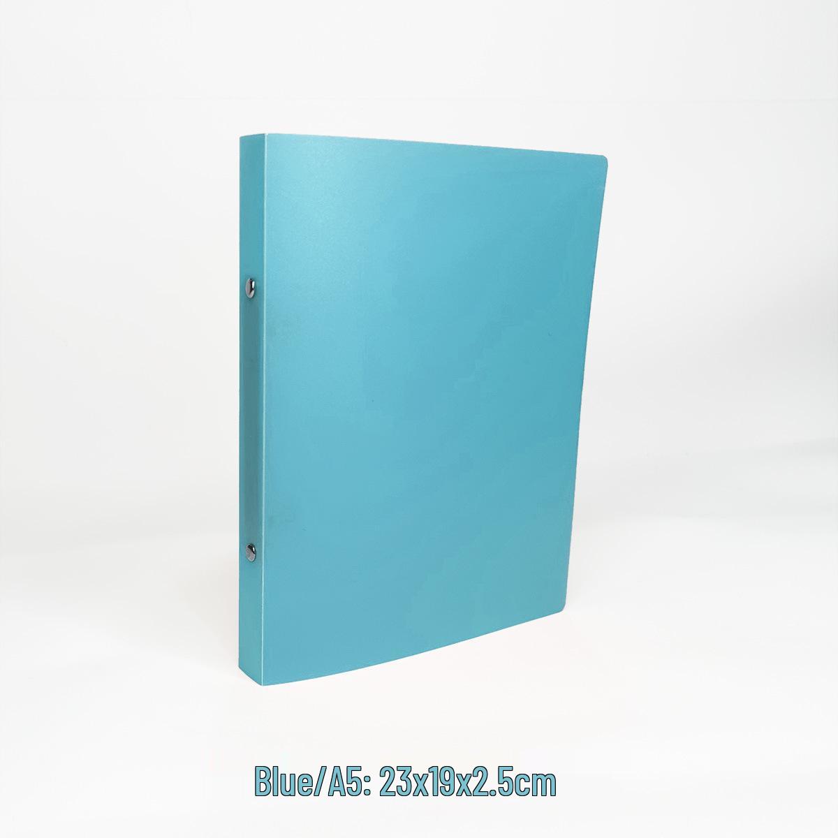 Candy Color A5 2-Hole Waterproof Document Folder синий