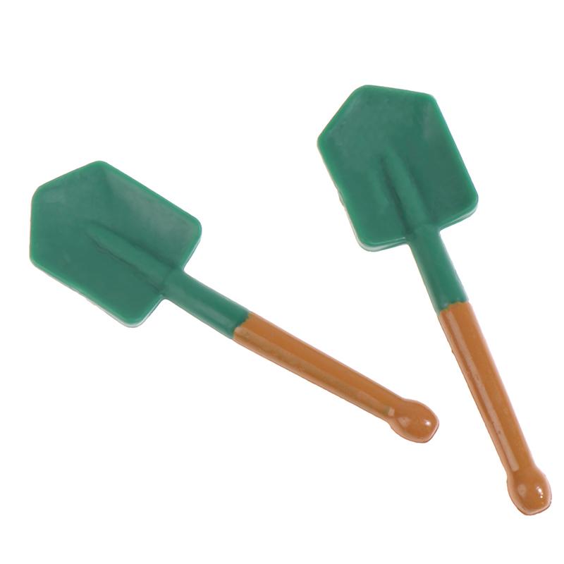 1:12 Dollhouse Miniature Shovel Farming Tool Model Toy Doll House Garden Decor