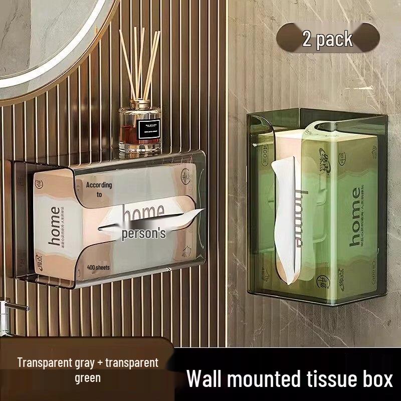 LIEI Wall-Mounted Bathroom Tissue Holder with Shelf