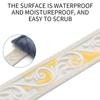 1PC 2.3m/90.55in Kick Wall Sticker 3D Self Adhesive Decorative Trim Molding for Walls Door Frames Smooth Surfaces Backgrounds
