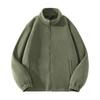 Men's Winter Fleece-Lined Double-Sided Sherpa Stand Collar Jacket